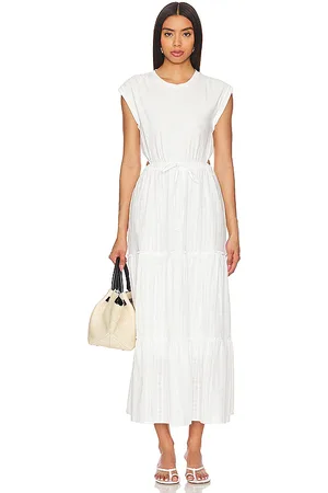heartLoom Vestido midi janie en color ivory talla L en - Ivory. Talla L (también en S, XS).
