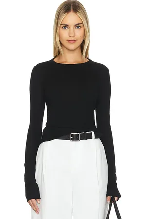 Cotton Citizen Manga larga marbella en color negro talla M en - Black. Talla M (también en S, XS).