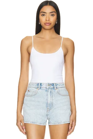 Alexander Wang Body sin mangas cotton rib seamless en color talla L/XL en - White. Talla L/XL (también en XXS/XS).