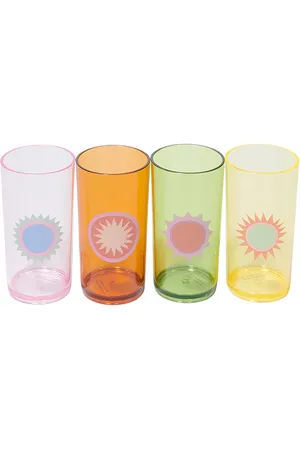 Sunnylife Juego de 4 vasos poolside tall tumbler set of 4 en color multi talla all en - Multi. Talla all.