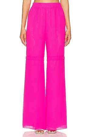 Amanda Uprichard Pantalones sarasota en color fucsia talla M en - Fuchsia. Talla M (también en L, S, XS).