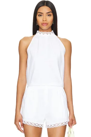 Musier Paris Blusa de cuello alto pizzo en color talla 38/6 en - White. Talla 38/6 (también en 40/8).