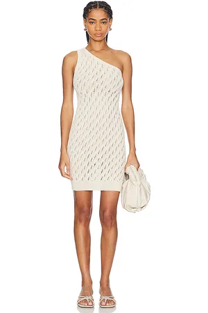 SNDYS Minivestido un hombro claire en color beige talla XL en - Beige. Talla XL (también en XXL, XXS).