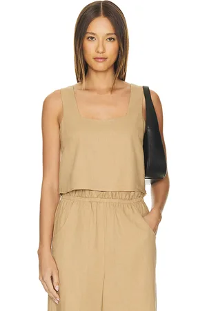 Show Me Your Mumu Top corto tara en color bronce talla S en - Tan. Talla S (también en XL/1X).