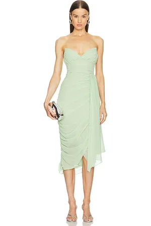 Michael Costello Vestido rosemary en color verde talla M en - Green. Talla M (también en S, XL, XS, XXS).