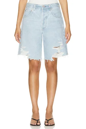 Citizens of Humanity Ayla short en color denim claro talla 23 en - Denim-Light. Talla 23 (también en