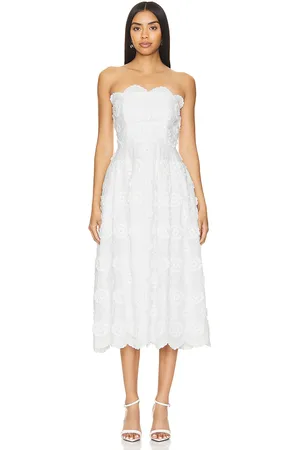 Yumi Kim Vestido midi koko en color blanco talla M en - White. Talla M (también en S).