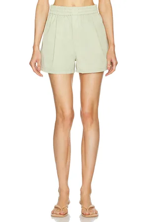 GRLFRND Tech gabardine boxer shorts en color verde oliva talla L en - Olive. Talla L (también en S, XL).