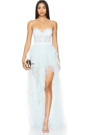 For Love & Lemons Vestido largo bustier en color talla L en - Baby Blue. Talla L (también en XL).