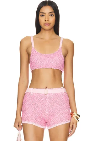 Asta Resort Top de punto grace en color rosado talla S en - Pink. Talla S (también en XL).
