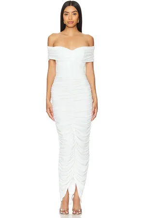 MAJORELLE Vestido largo sigourney en color talla S en - White. Talla S (también en XS, XXS).