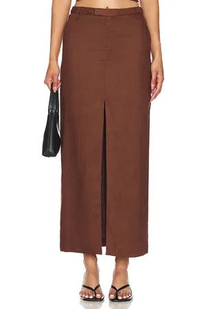 Bardot Falda maxi sita en color chocolate talla 10 en - Chocolate. Talla 10 (también en 12, 4, 8).