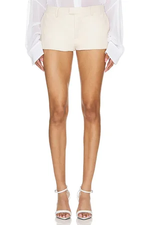 Lovers And Friends Olivia faux leather shorts en color beige talla L en - Beige. Talla L (también en M, XL).