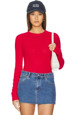 Cotton Citizen Manga larga rio en color rojo talla M en - Red. Talla M (también en S, XS).