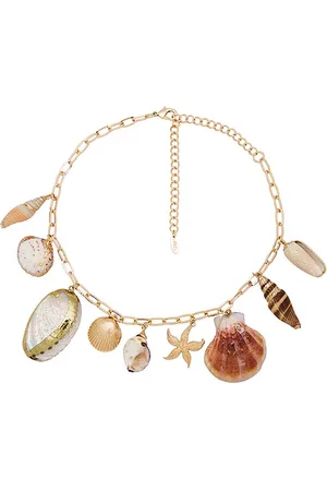 Ettika Collar private island assorted shell en color oro metálico talla all en - Metallic Gold. Talla all.