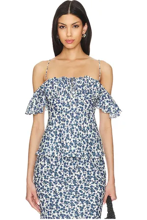 FAITHFULL THE BRAND Menton top en color azul talla S en - Blue. Talla S (también en XS).