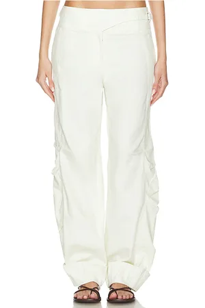 FAITHFULL THE BRAND Pantalón calais en color ivory talla S en - Ivory. Talla S (también en XS).
