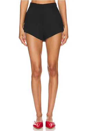 Amanda Uprichard X revolve kelso shorts en color talla L en - Black. Talla L (también en M, S, XL, XS).