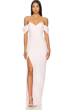 Amanda Uprichard Vestido largo falcon en color talla L en - Blush. Talla L (también en M, S).