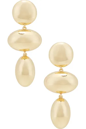 Baublebar Pendientes largos three station en color oro metálico talla all en - Metallic Gold. Talla all.