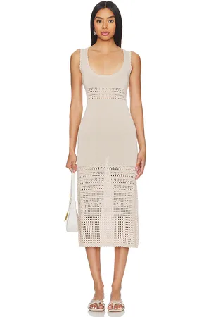 Callahan Vestido midi reese en color ivory talla XS en - Ivory. Talla XS (también en L).