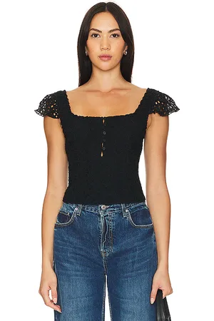 Free People Alma tank en color talla L en - Black. Talla L (también en M, S, XL, XS).