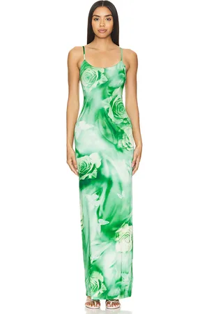 Lovers And Friends Vestido zura maxi en color verde talla S en - Green. Talla S (también en XXS).
