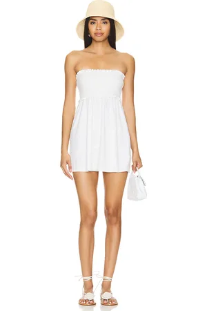 Lovers And Friends Vestido nikki mini en color talla M en - White. Talla M (también en XL).