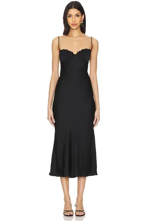 Bardot Vestido midi sabina en color talla 12 en - Black. Talla 12 (también en 10, 2, 6, 8).