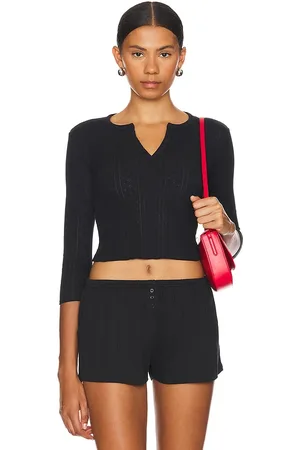 Cou Cou Intimates The baby henley top en color talla L en - Black. Talla L (también en S, XL, XS).