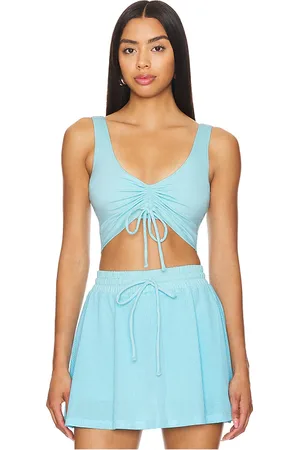 Beach Riot Tyra top en color bebe azul talla L en - Baby Blue. Talla L (también en M, S, XL).