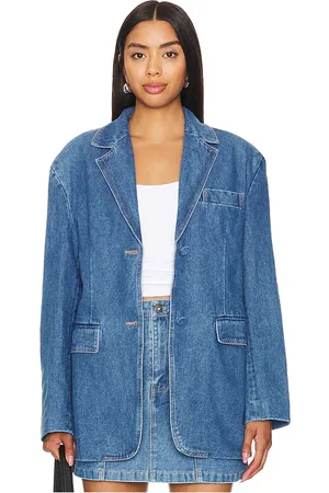 Bardot Chaqueta vaquera extragrande abi en color denim-medium talla M en - Denim-Medium. Talla M (también en S, XS).