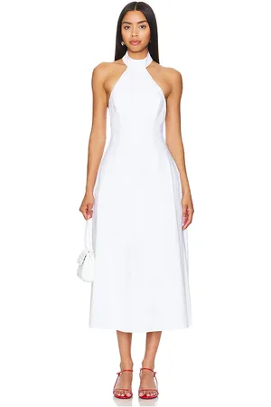 Bardot Vestido midi genevieve en color blanco talla 10 en - White. Talla 10 (también en 12, 4, 6, 8).
