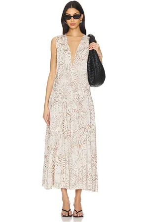 ANINE BING Vestido mia en color beige talla L en - Beige. Talla L (también en M, XS).