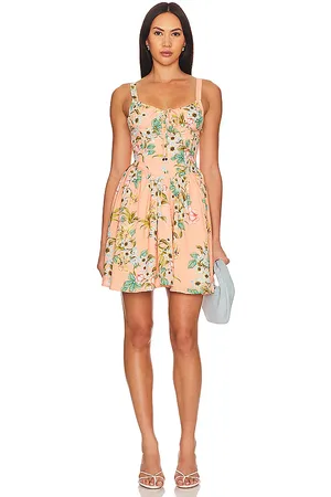 Agua Bendita Minivestido spring en color durazno talla S en - Peach. Talla S (también en XL).