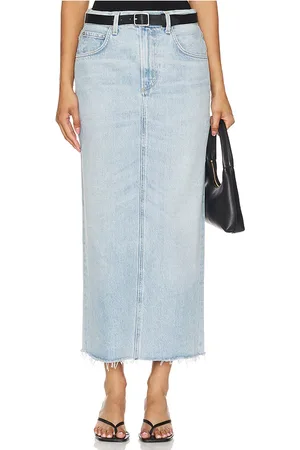 Citizens of Humanity Falda recta verona en color denim claro talla 25 en - Denim-Light. Talla 25 (también en 26, 27).