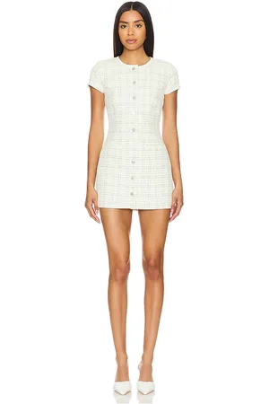 MAJORELLE Vestido tammy mini en color ivory talla L en - Ivory. Talla L (también en XL).