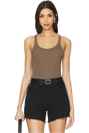 AGOLDE Camiseta tirantes zane en color marrón talla M en - Brown. Talla M (también en S).