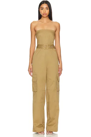 Lovers And Friends Sydney jumpsuit en color bronce talla L en - Tan. Talla L (también en M, S, XS).