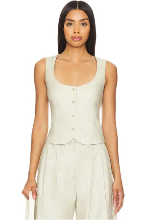 Lovers And Friends Chaleco logan en color bronce talla M en - Tan. Talla M (también en S, XL).