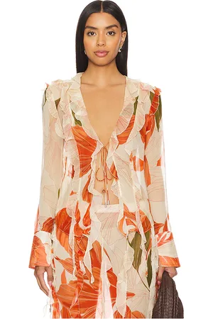 Retrofete Shae top en color naranja talla M en - Orange. Talla M (también en S, XS).
