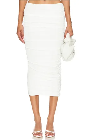 SER.O.YA Falda midi julia en color talla M en - White. Talla M (también en S, XL, XS).