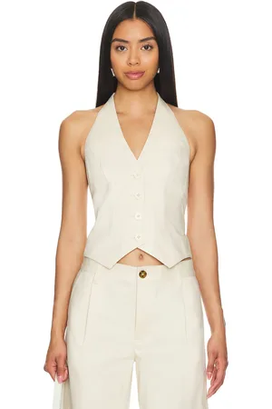 Lovers And Friends Chaleco miranda en color talla L en - Cream. Talla L (también en M, XL).
