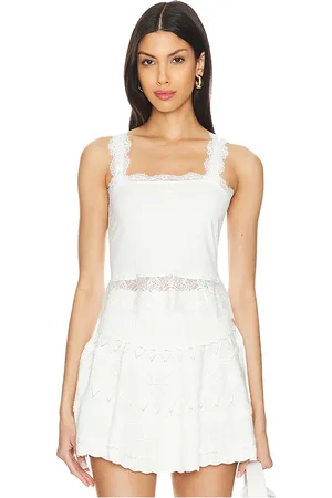 LOVESHACKFANCY Camisola septa en color talla L en - White. Talla L (también en XL).