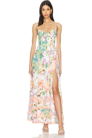 Agua Bendita Maxivestido lana en color verde talla M en - Green. Talla M (también en S).