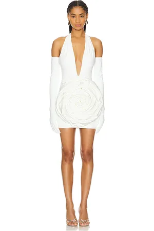 Bronx and Banco Minivestido camellia blanc rose en color talla M en - Cream. Talla M (también en L, S).