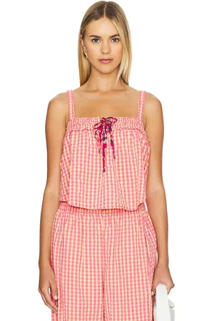 Free People Picnic party top en color coral talla L en - Coral. Talla L (también en M, XL).