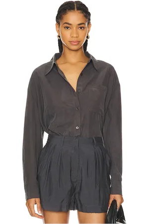 RE ONA Blusa oversized en color talla M en - Grey. Talla M (también en S).
