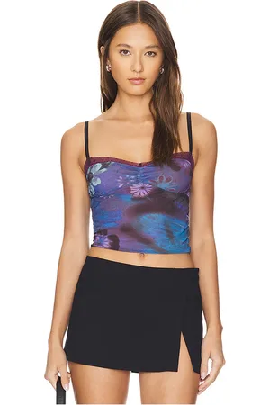 Free People Camisola airbrush dreams en color morado talla M en - Purple. Talla M (también en S).