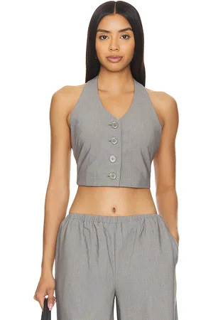 Lovers And Friends Chaleco amanda en color charcoal talla S en - Charcoal. Talla S (también en XL).